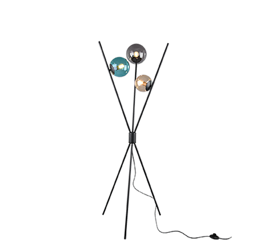 LANCE | Floor lamp | Black mat | Metal