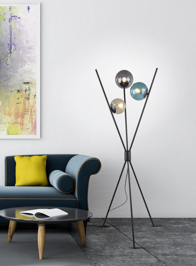 LANCE | Floor lamp | Black mat | Metal