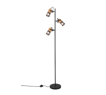 TOSH | Floor lamp | Black mat | Metal