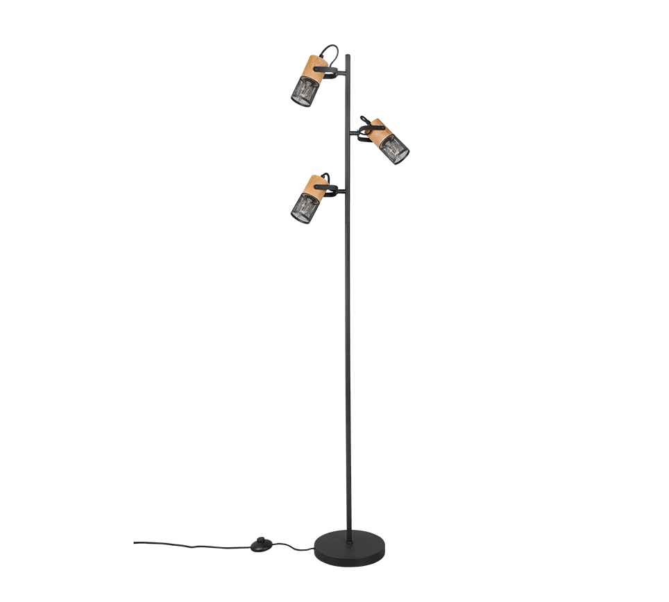 TOSH | Floor lamp | Black mat | Metal