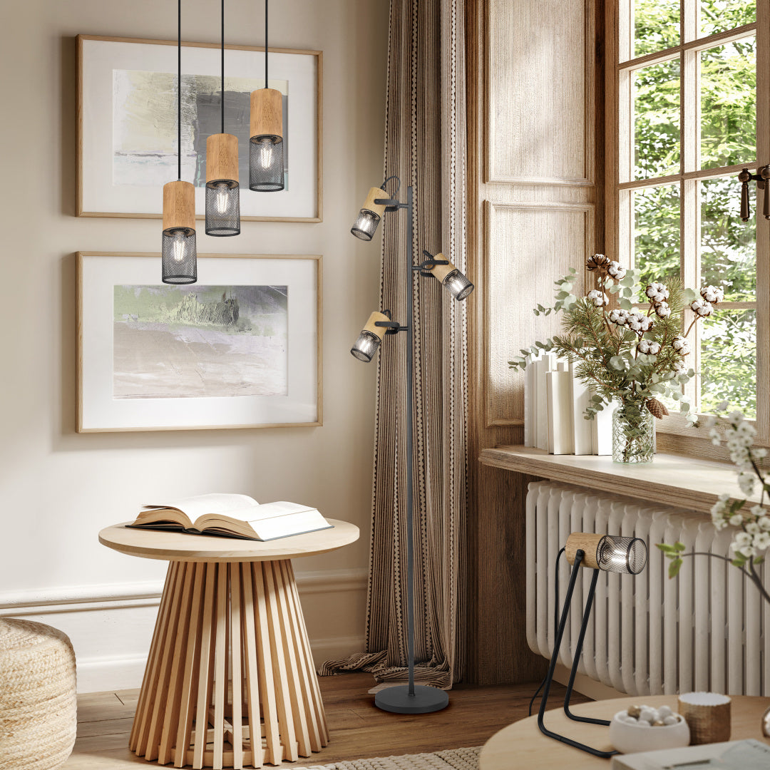 TOSH | Floor lamp | Black mat | Metal