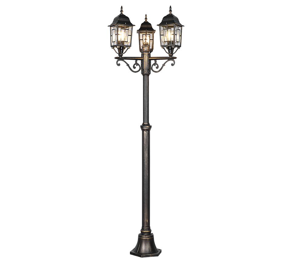 VOLTURNO | Pole | Antique rust | Diecast aluminium