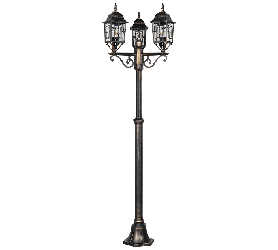 VOLTURNO | Pole | Antique rust | Diecast aluminium
