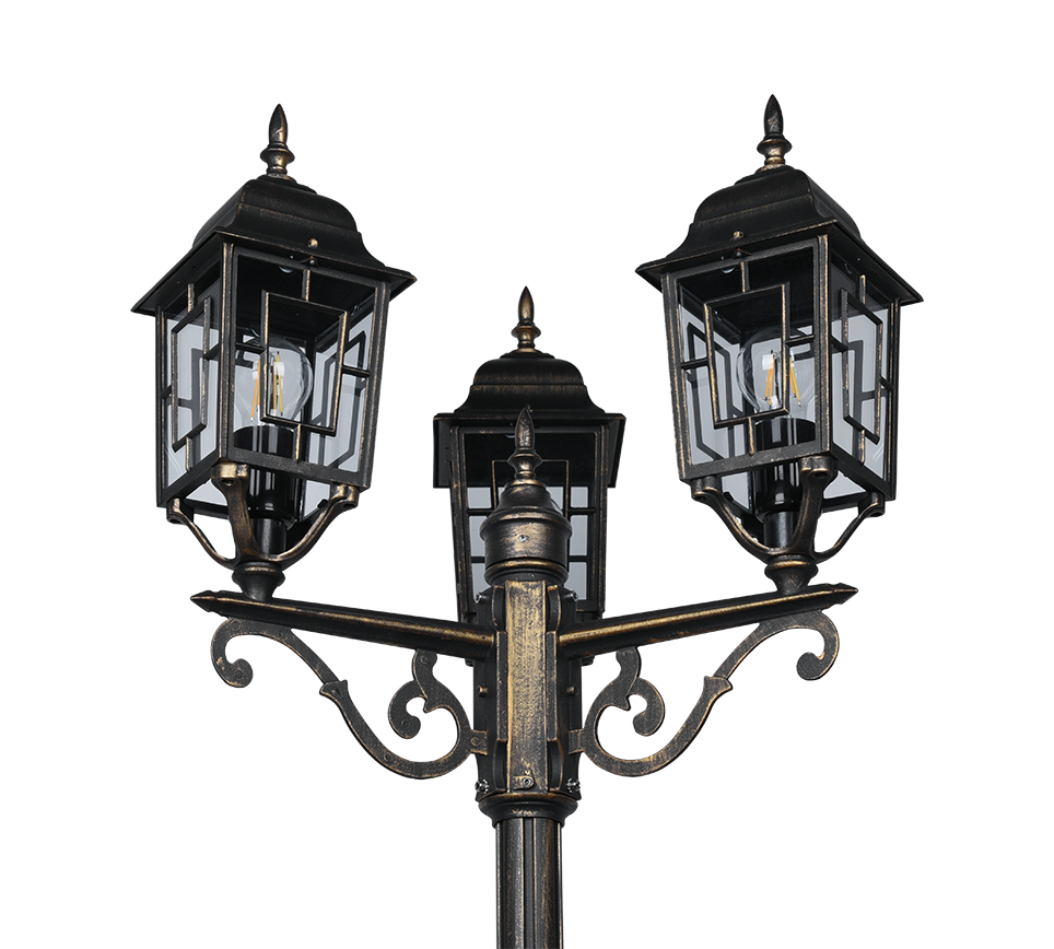 VOLTURNO | Pole | Antique rust | Diecast aluminium