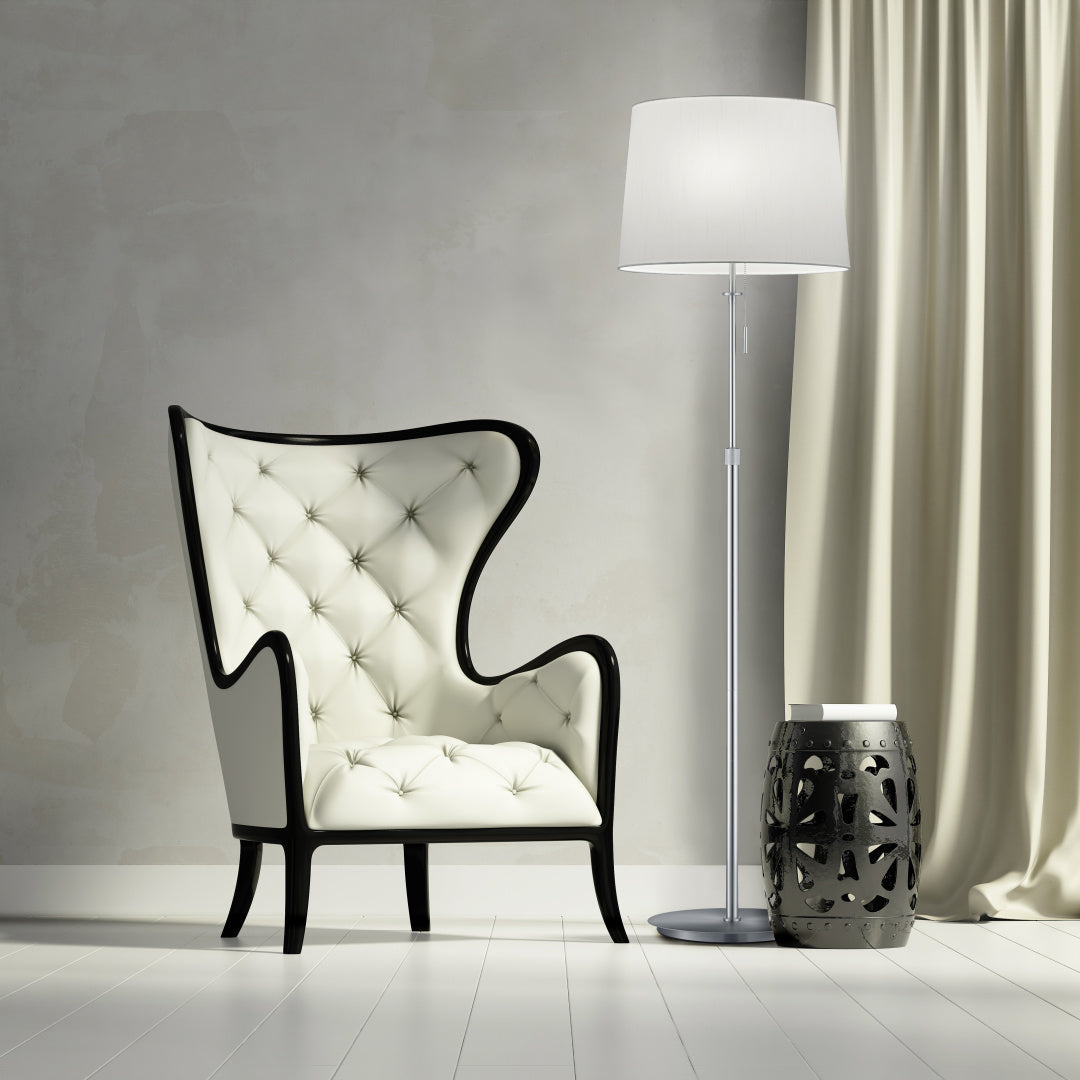 LYON | Floor lamp | Nickel mat | Metal