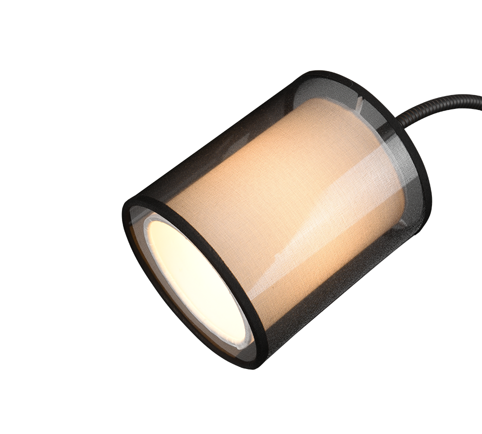 BURTON | Floor lamp | Black mat | Metal
