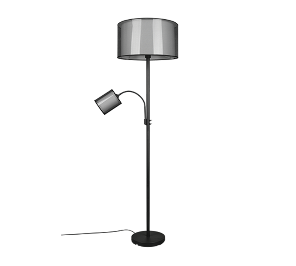 BURTON | Floor lamp | Black mat | Metal