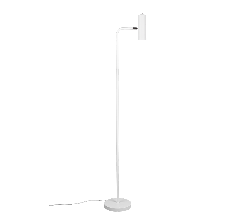 MARLEY | Floor lamp | White mat | Metal