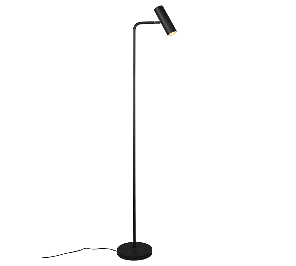 MARLEY | Floor lamp | Black mat | Metal