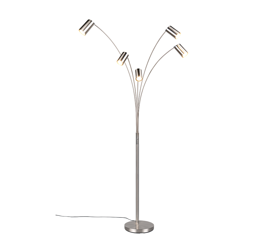 MARLEY | Floor lamp | Nickel mat | Metal