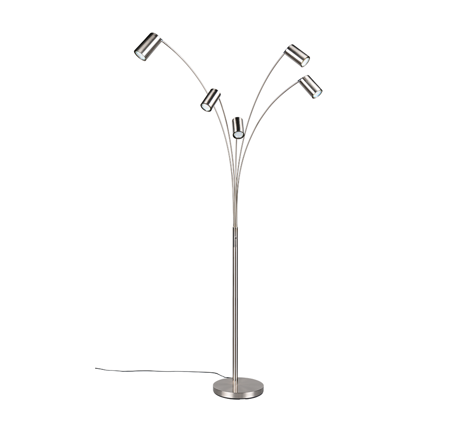 MARLEY | Floor lamp | Nickel mat | Metal