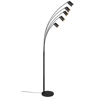 MARLEY | Floor lamp | Black mat | Metal