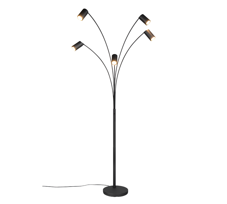 MARLEY | Floor lamp | Black mat | Metal