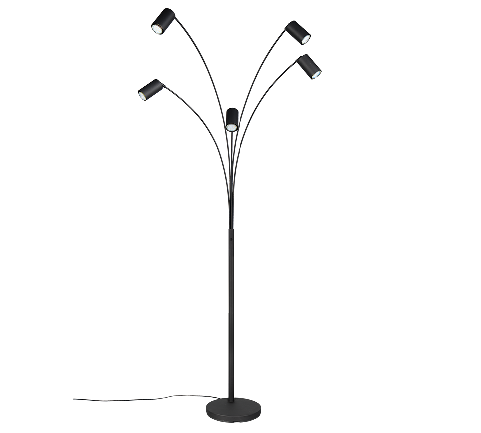 MARLEY | Floor lamp | Black mat | Metal