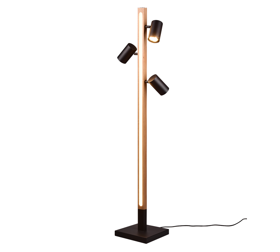 MARLEY | Floor lamp | Black mat | Metal