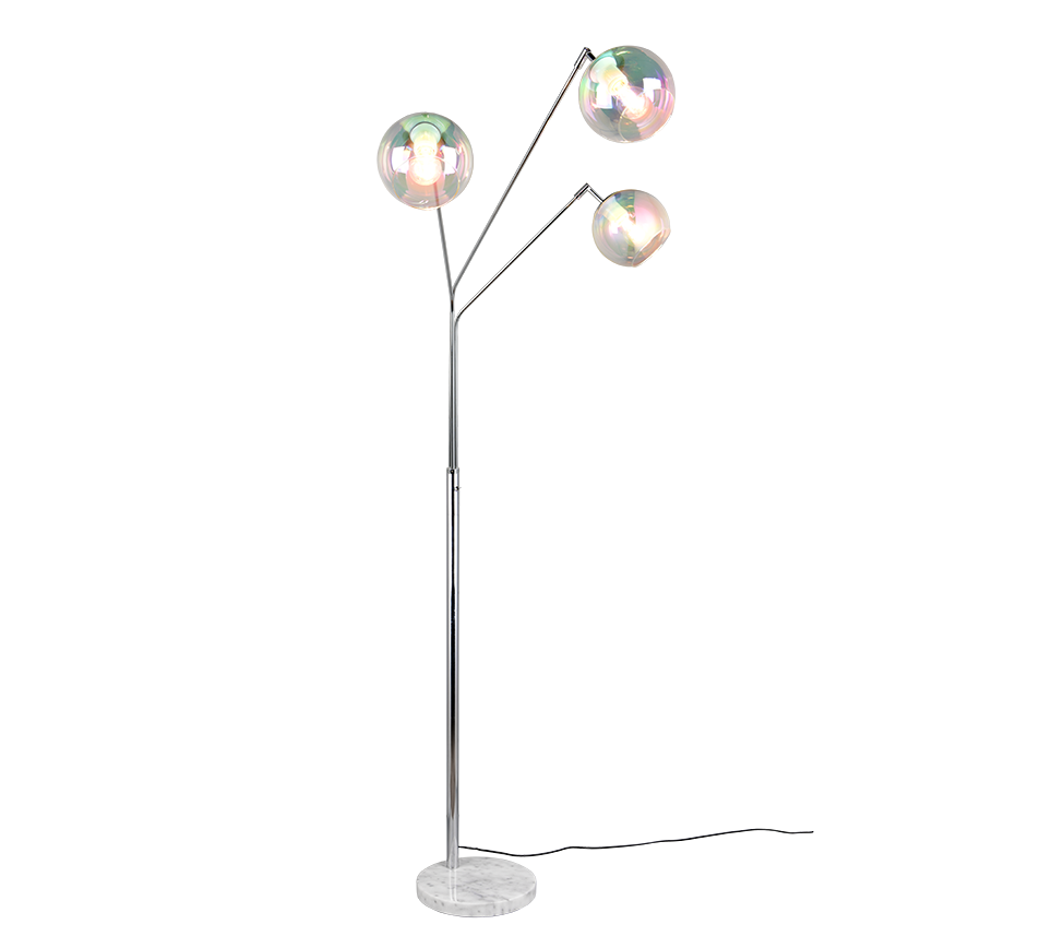 PAXTON | Floor lamp | Chrome | Metal