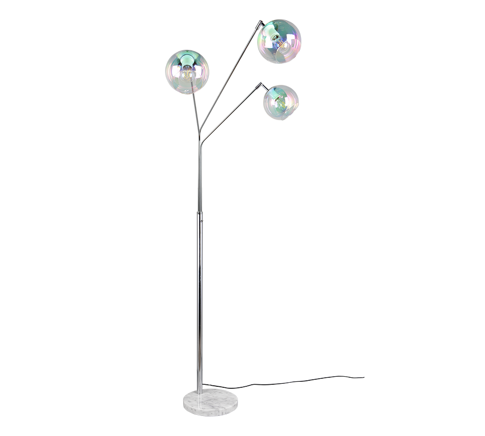 PAXTON | Floor lamp | Chrome | Metal
