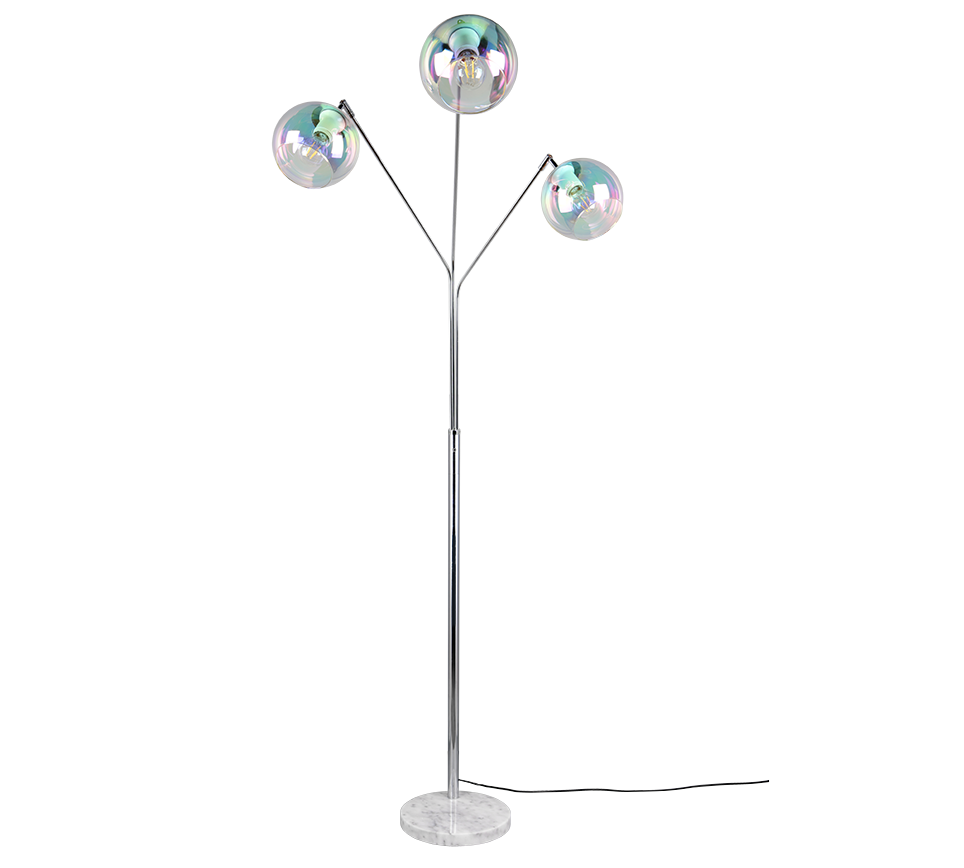 PAXTON | Floor lamp | Chrome | Metal