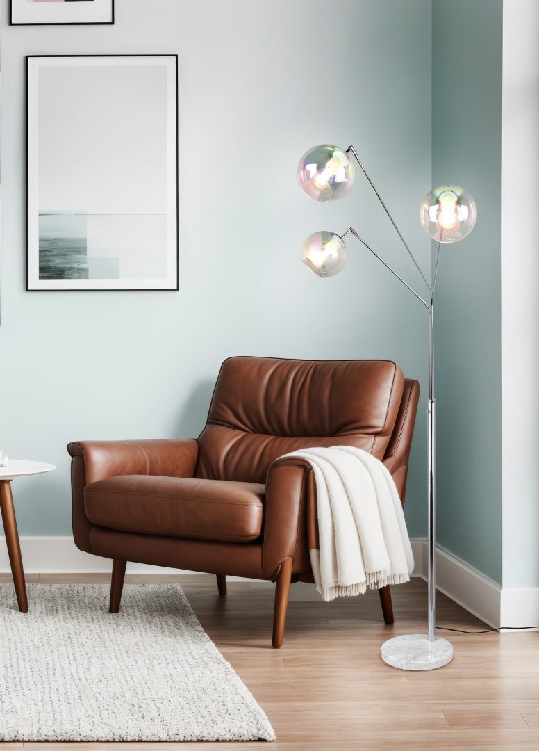 PAXTON | Floor lamp | Chrome | Metal
