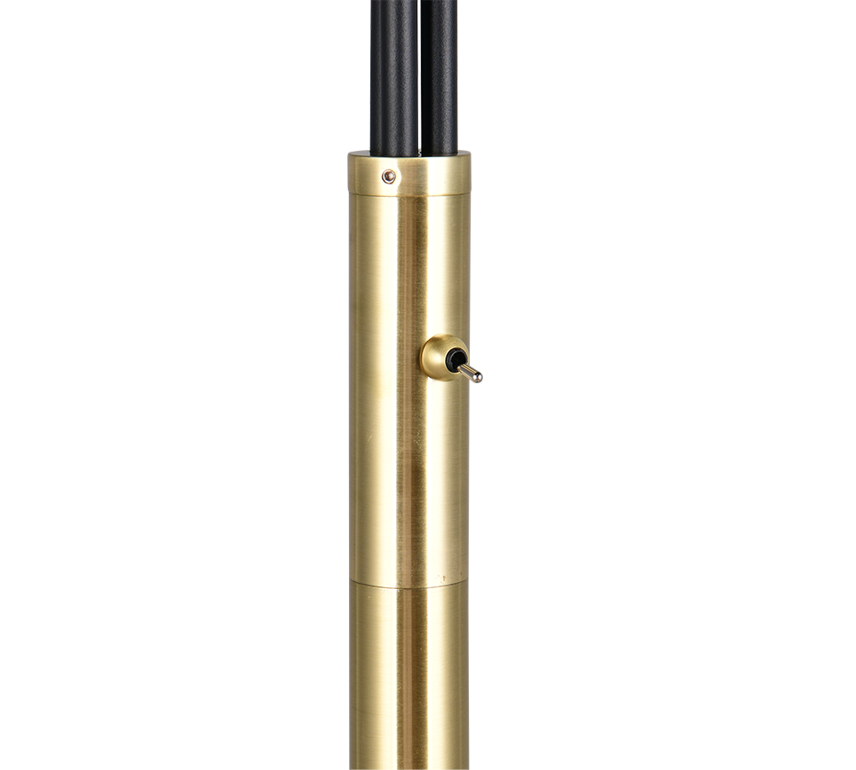 PAXTON | Floor lamp | Schwarz-Gold | Metal