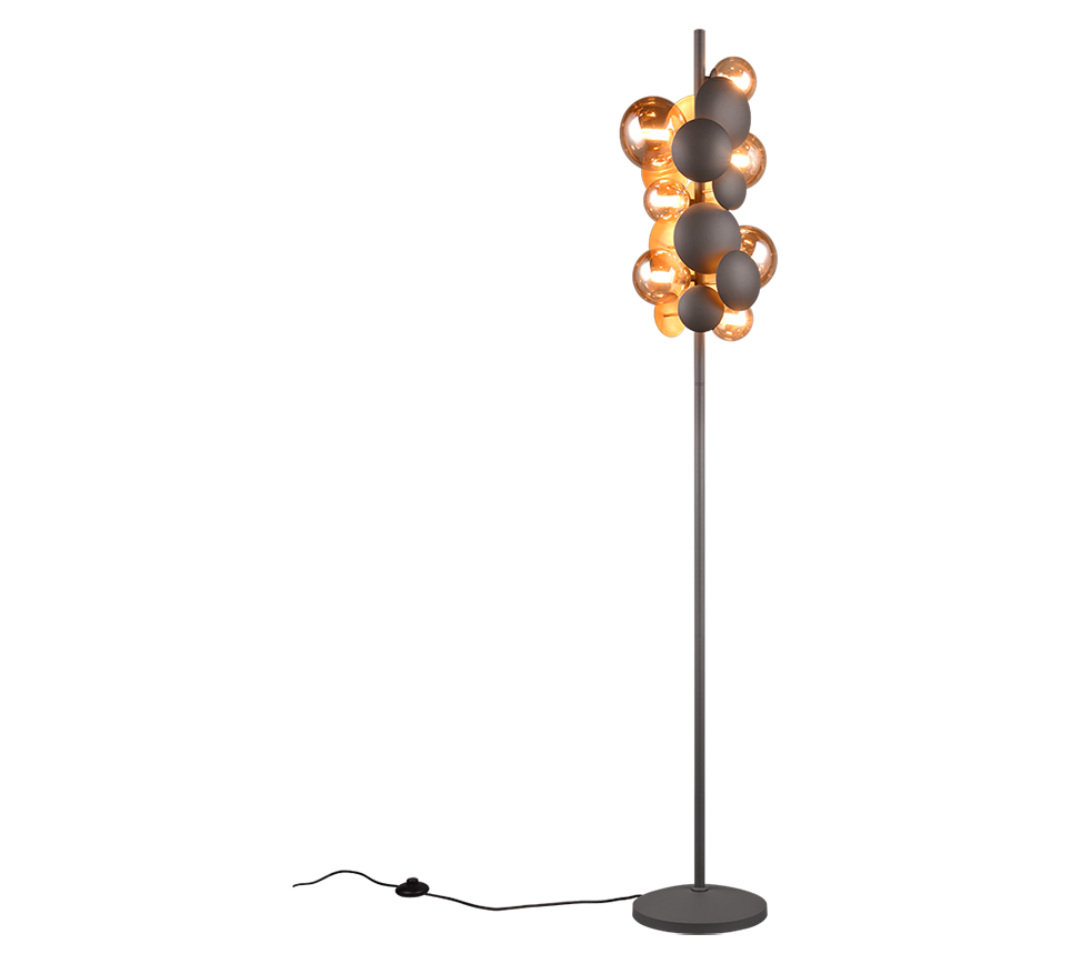 BUBBLE | Floor lamp | Anthracite | Metal