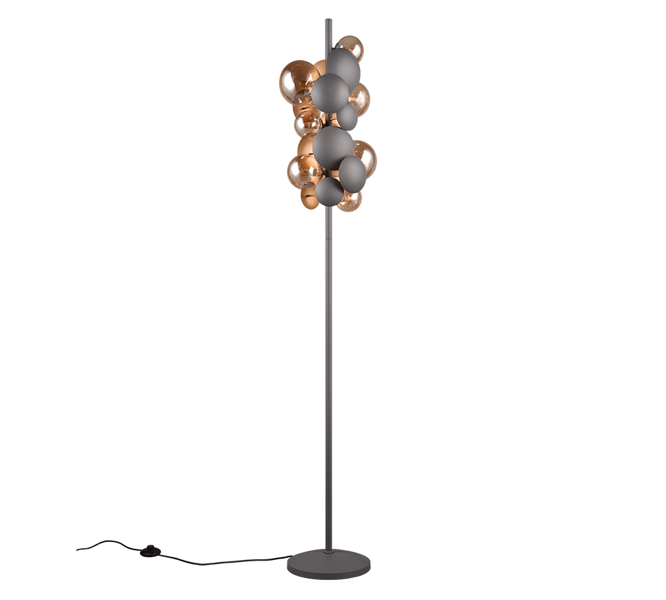 BUBBLE | Floor lamp | Anthracite | Metal