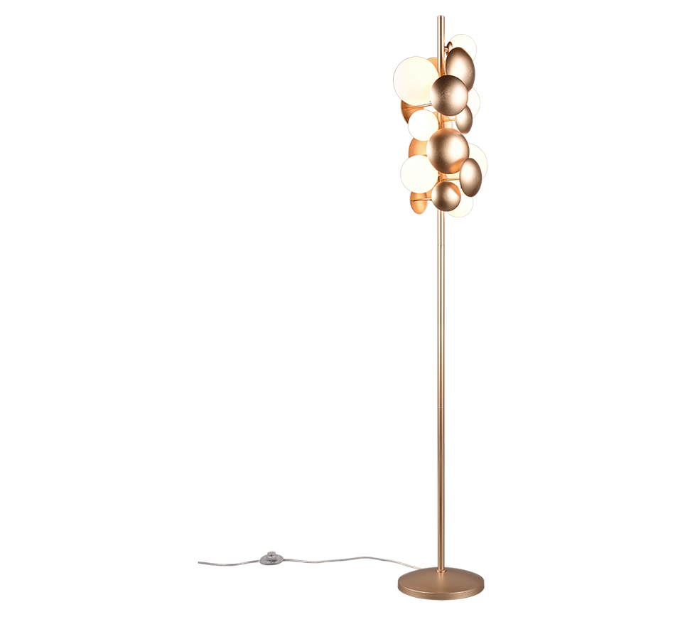 BUBBLE | Floor lamp | Gold | Metal