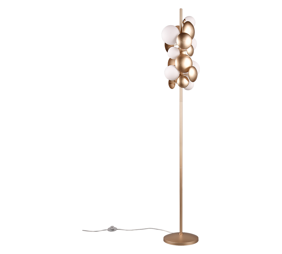 BUBBLE | Floor lamp | Gold | Metal