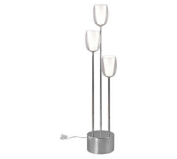 BARRET | Floor lamp | Chrome | Metal