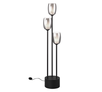 BARRET | Floor lamp | Black mat | Metal