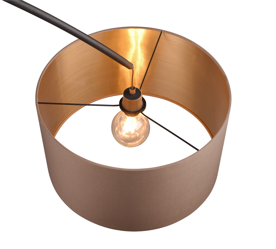 MANSUR | Floor lamp | Black mat | Metal