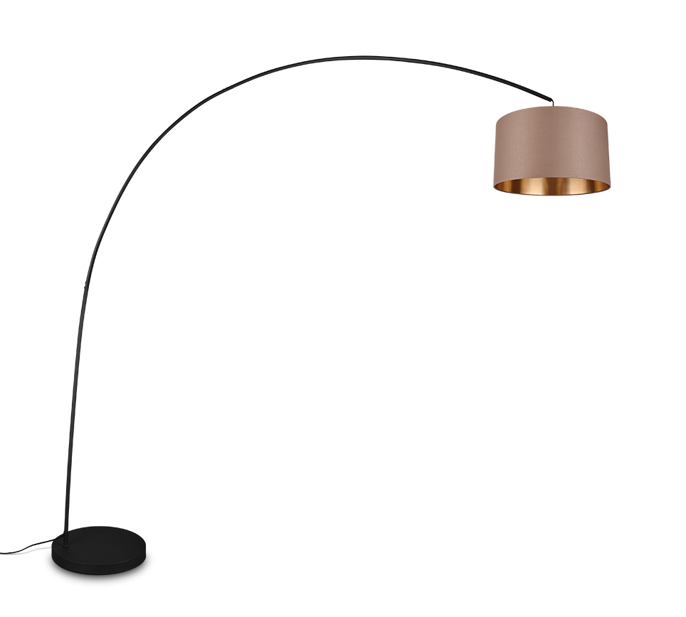 MANSUR | Floor lamp | Black mat | Metal