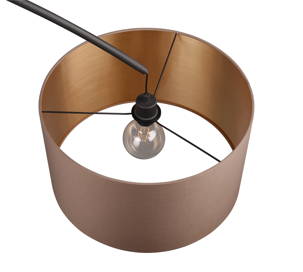 MANSUR | Floor lamp | Black mat | Metal
