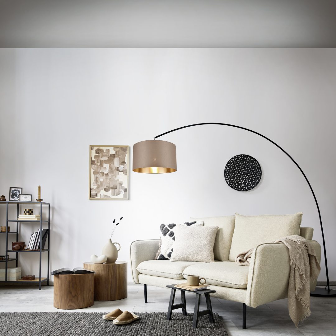 MANSUR | Floor lamp | Black mat | Metal