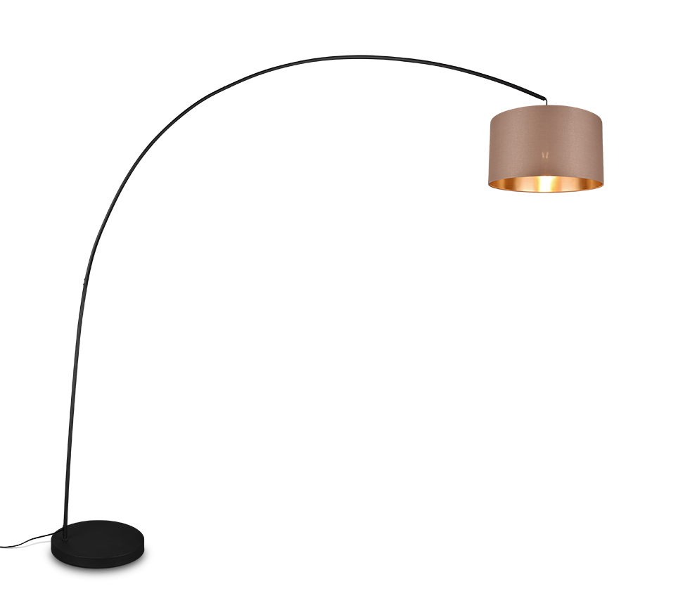 MANSUR | Floor lamp | Black mat | Metal