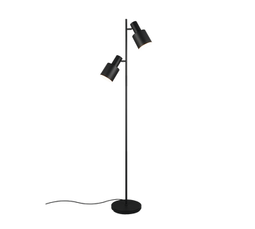 AGUDO | Floor lamp | Black mat | Metal