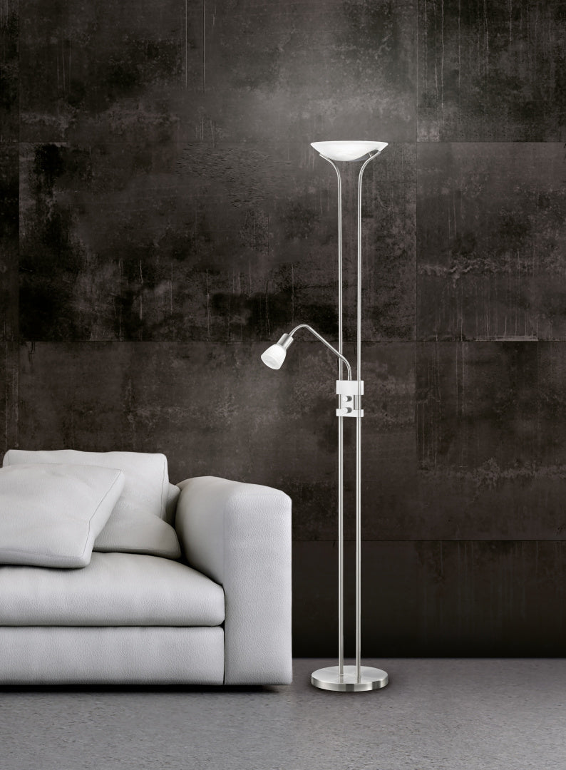 SANTO II | Floor lamp | Nickel mat | Metal
