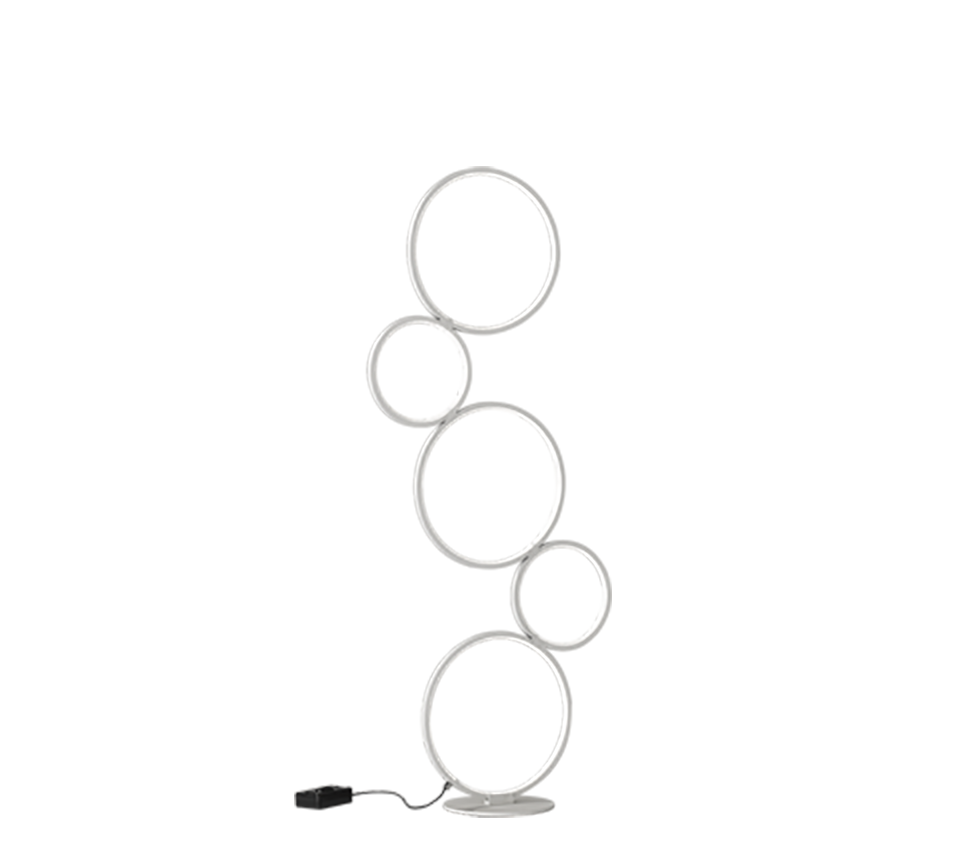 RONDO | Floor lamp | White mat | Metal