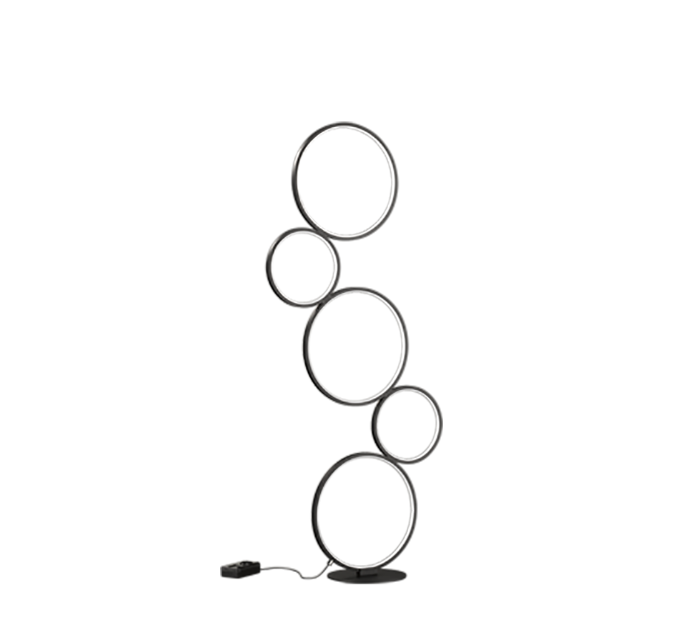 RONDO | Floor lamp | Black mat | Metal