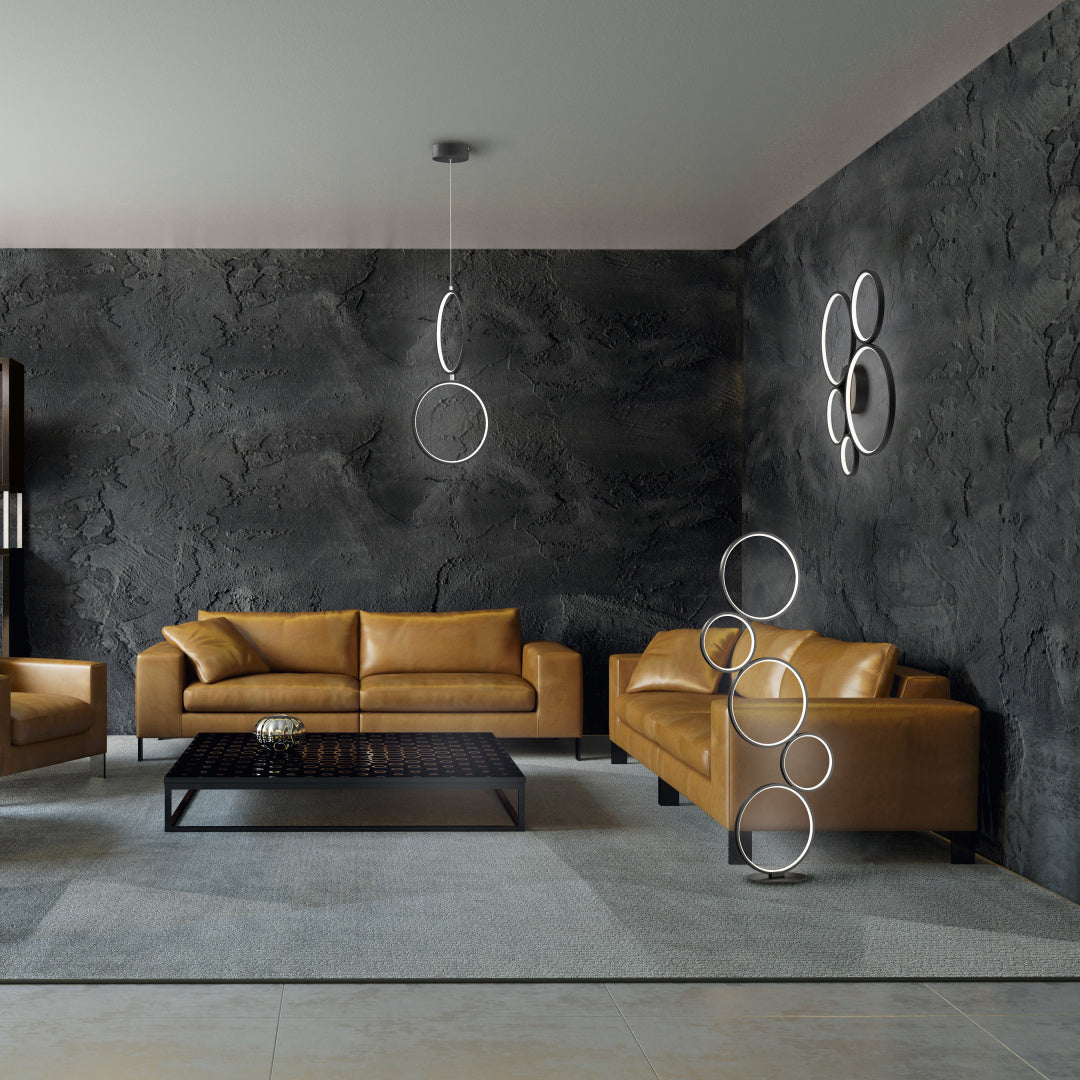 RONDO | Floor lamp | Black mat | Metal