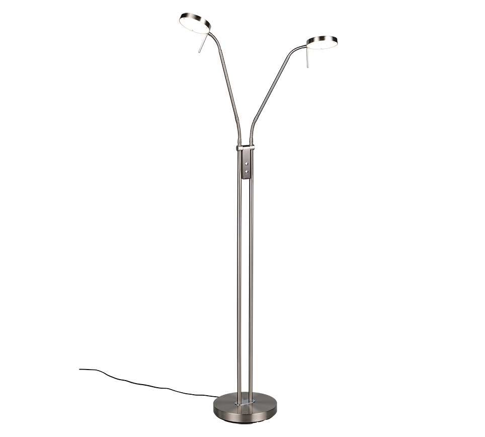 MONZA | Floor lamp | Nickel mat | Metal