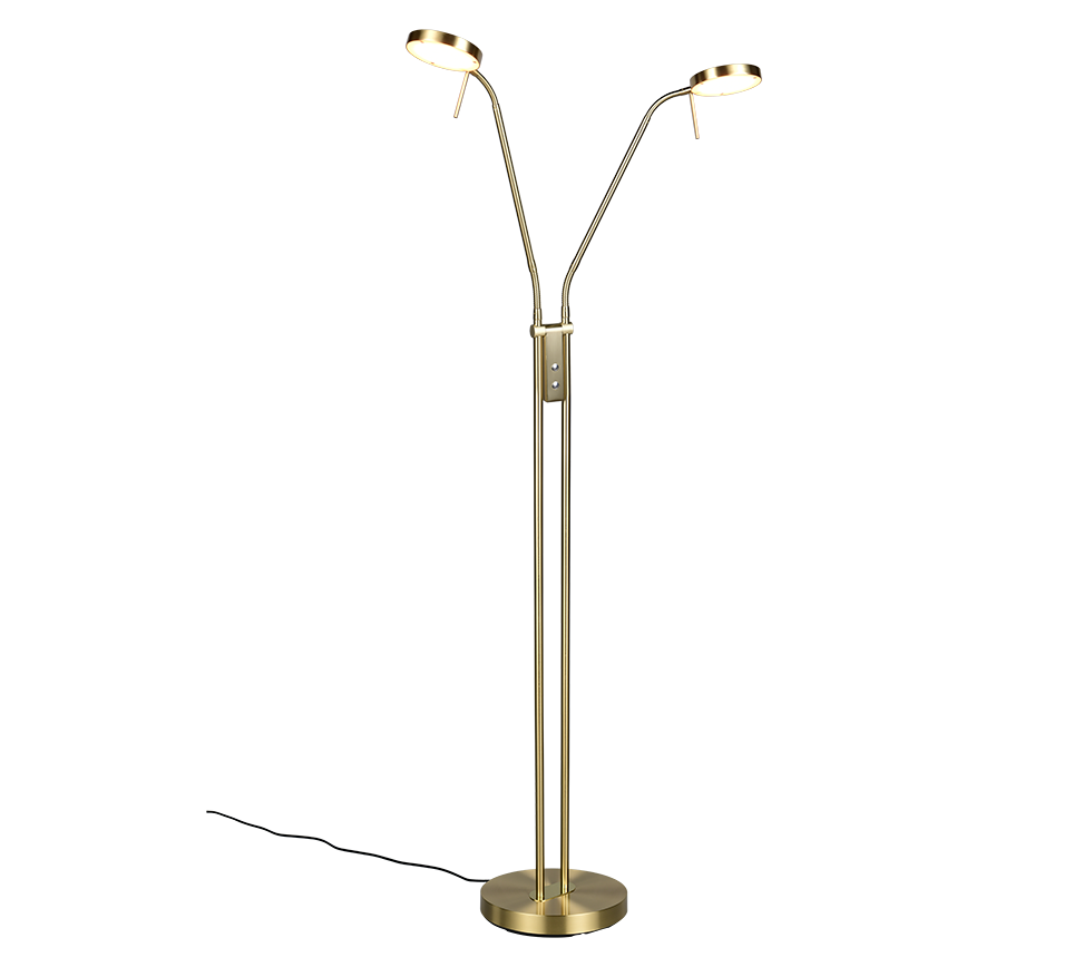 MONZA | Floor lamp | Brass mat | Metal