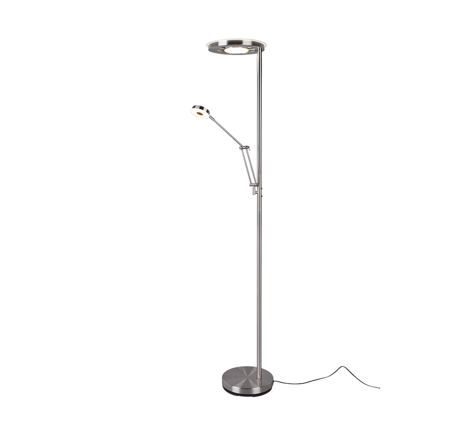 BARRIE | Floor lamp | Nickel mat | Metal