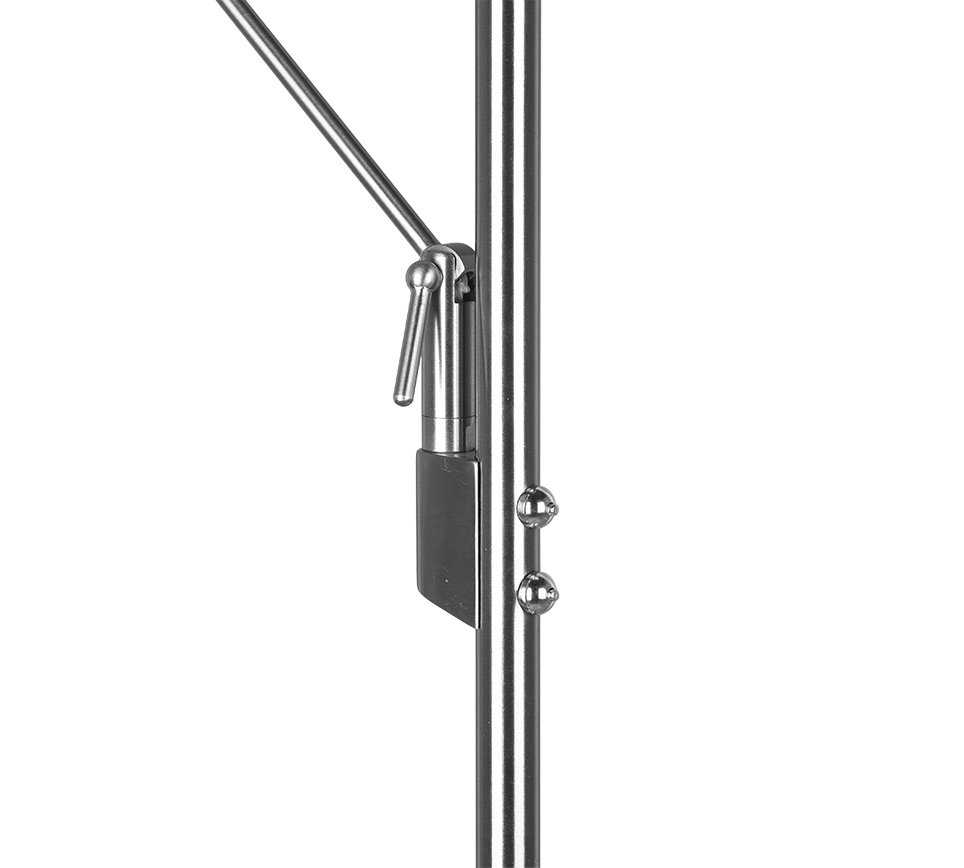 BRANTFORD | Floor lamp | Nickel mat | Metal