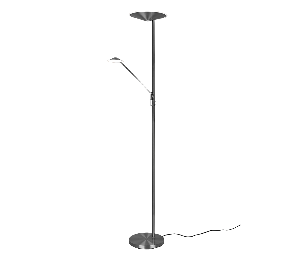 BRANTFORD | Floor lamp | Nickel mat | Metal