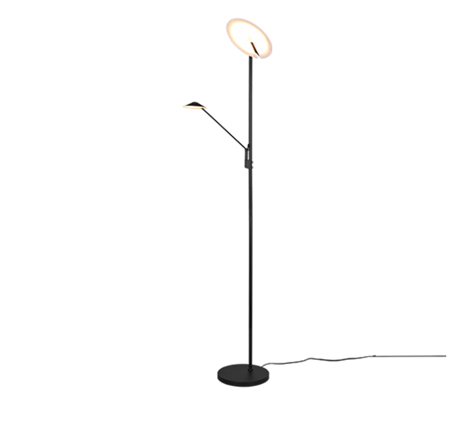 BRANTFORD | Floor lamp | Black mat | Metal