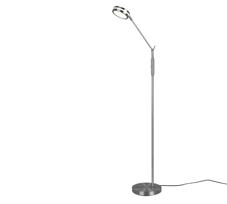 FRANKLIN | Floor lamp | Nickel mat | Metal