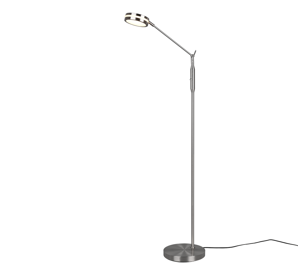 FRANKLIN | Floor lamp | Nickel mat | Metal