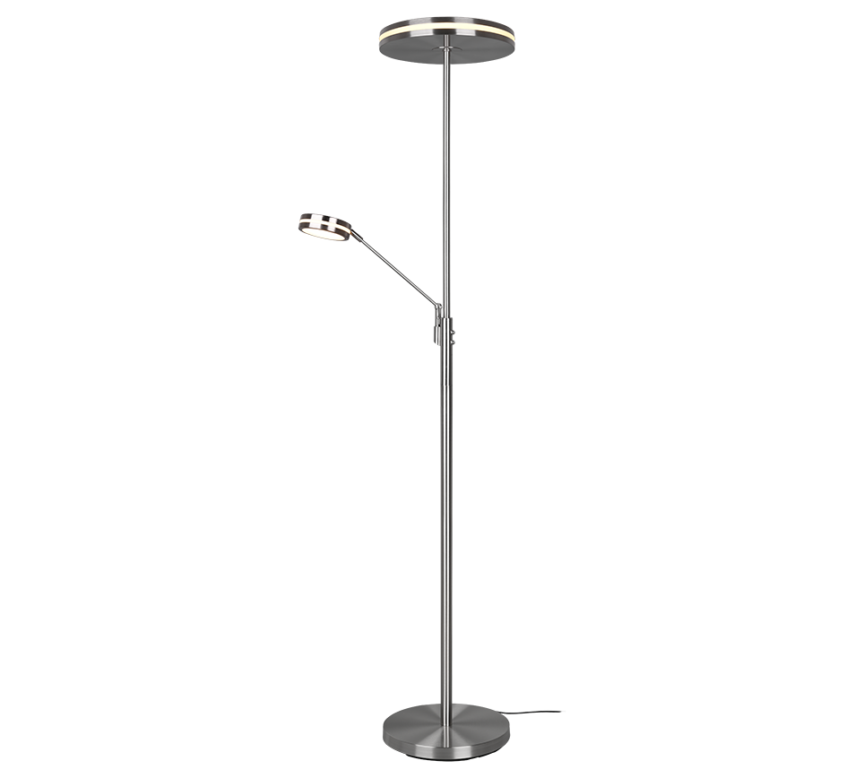 FRANKLIN | Floor lamp | Nickel mat | Metal
