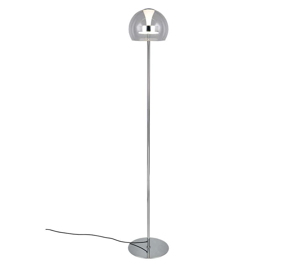 FLYNT | Floor lamp | Chrome | Metal